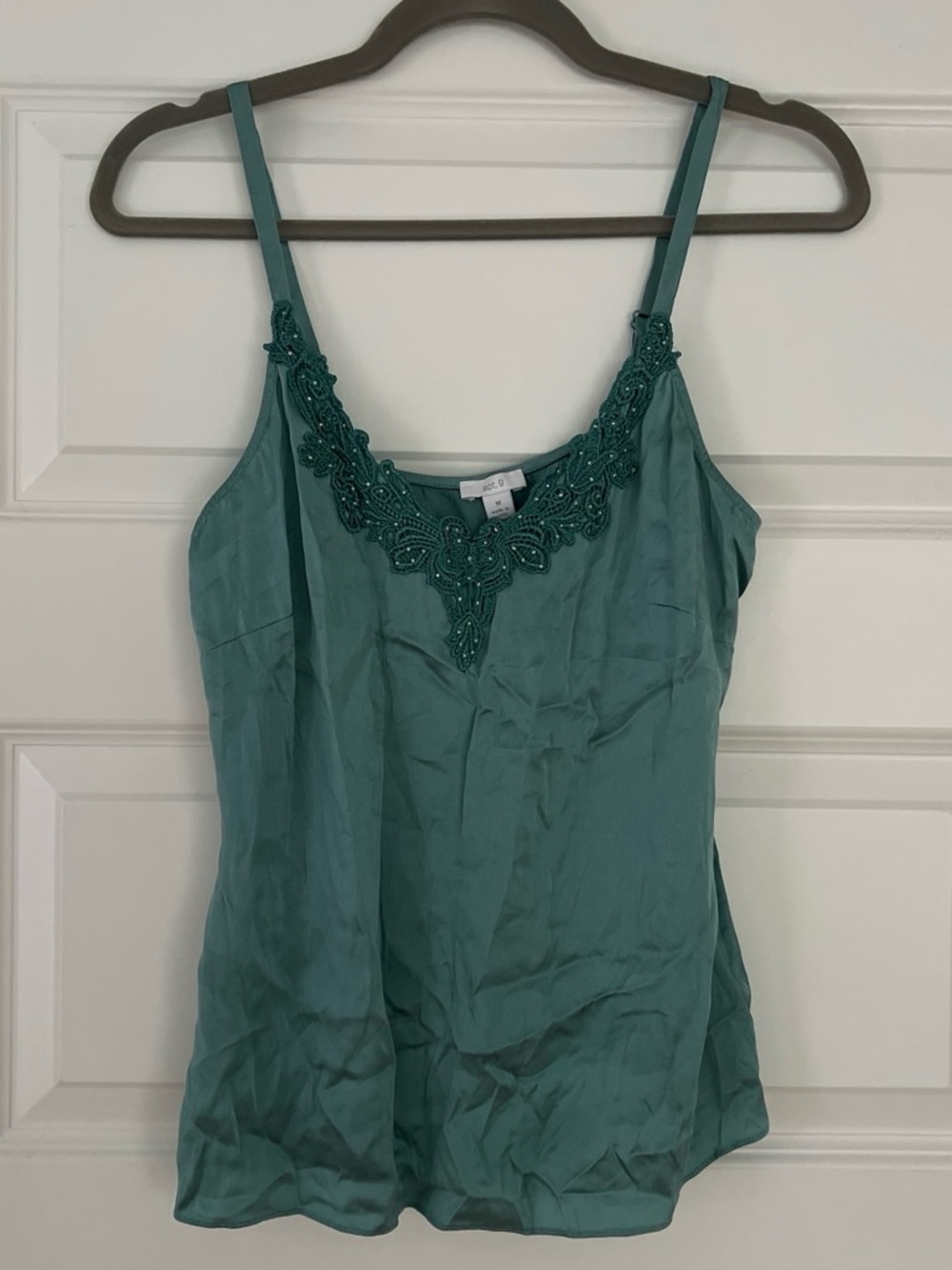 Women's Silk Teal Camisole M